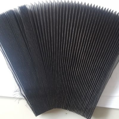 Black Grey Fiberglass Mosquito Net Pleated Mosquito Mesh Door